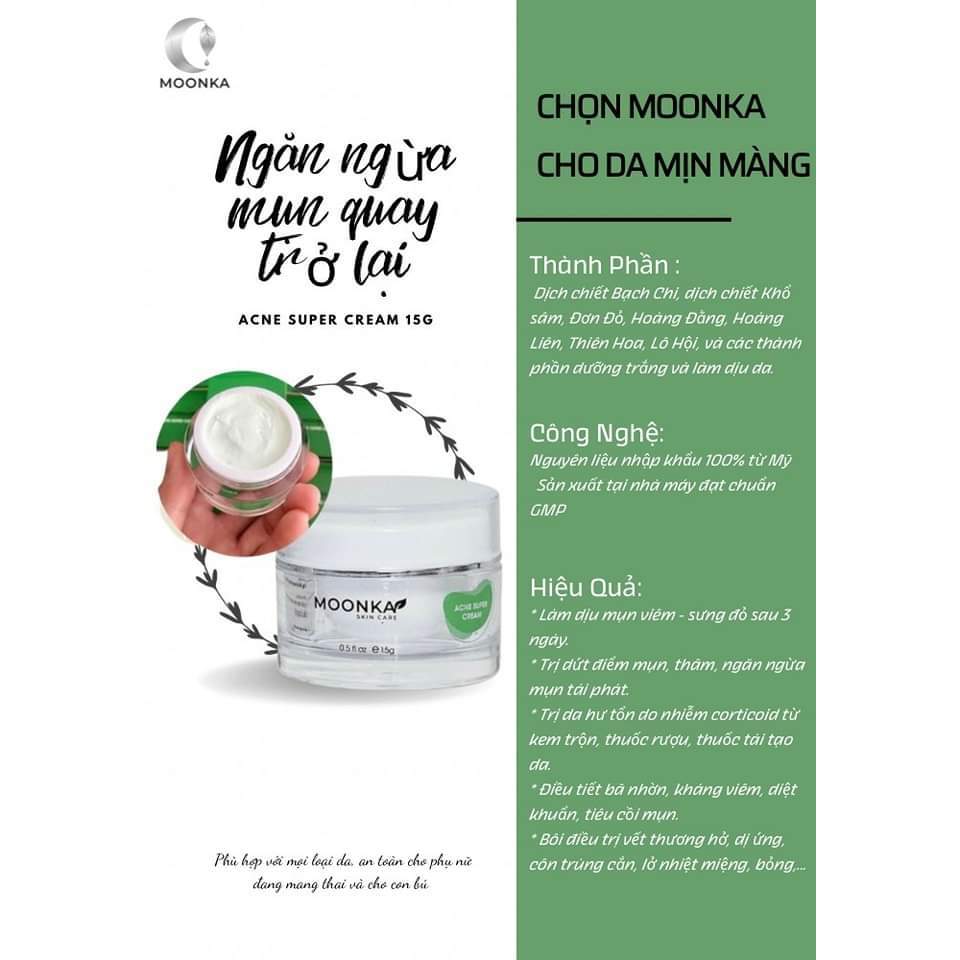 Thảo Dược Khắc Tinh Mụn Bọc, Mụn Sưng Viêm, Nhiệt Miệng Moonka