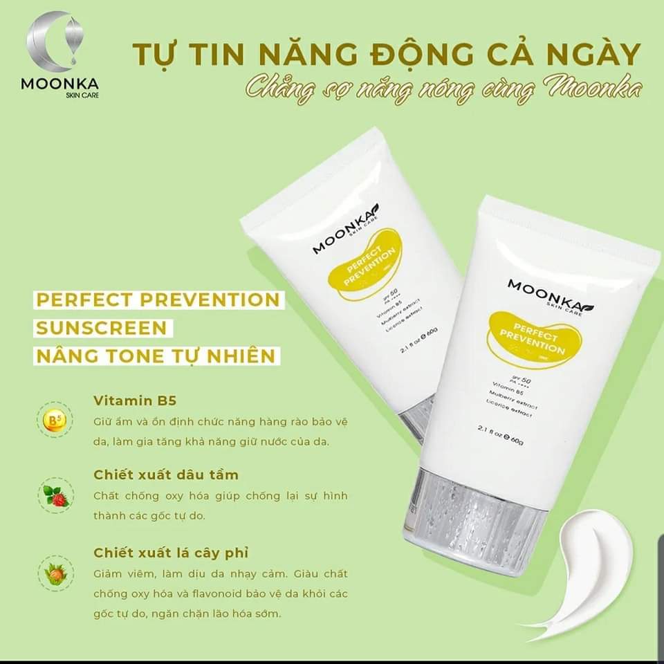 Kem Chống Nắng 2 Trong 1 Chiết Xuất Dâu Tằm Moonka