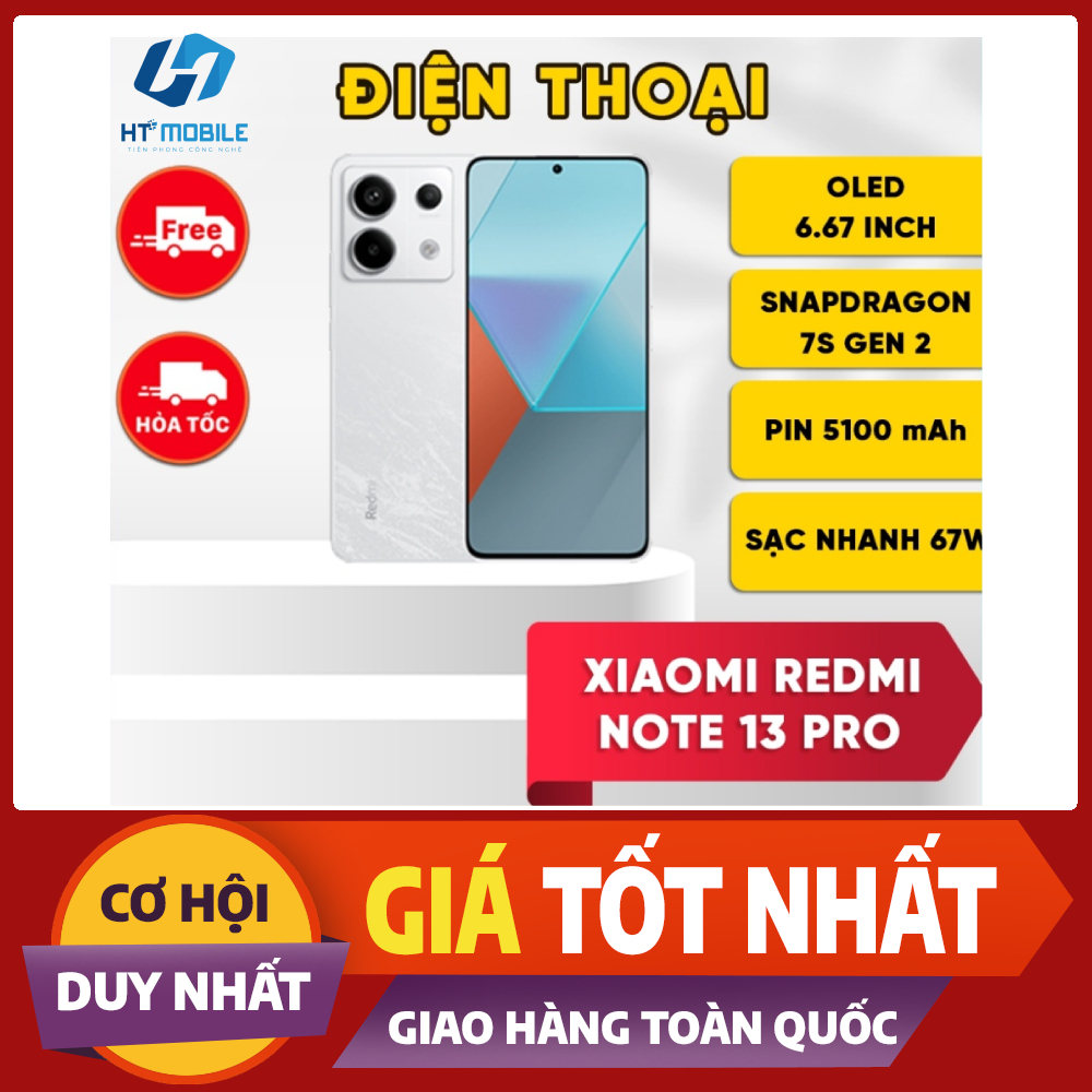 Điện thoại Xiaomi Redmi Note 13 Pro 5G Snap 7s Gen 2 - Hàng nhập khẩu ...