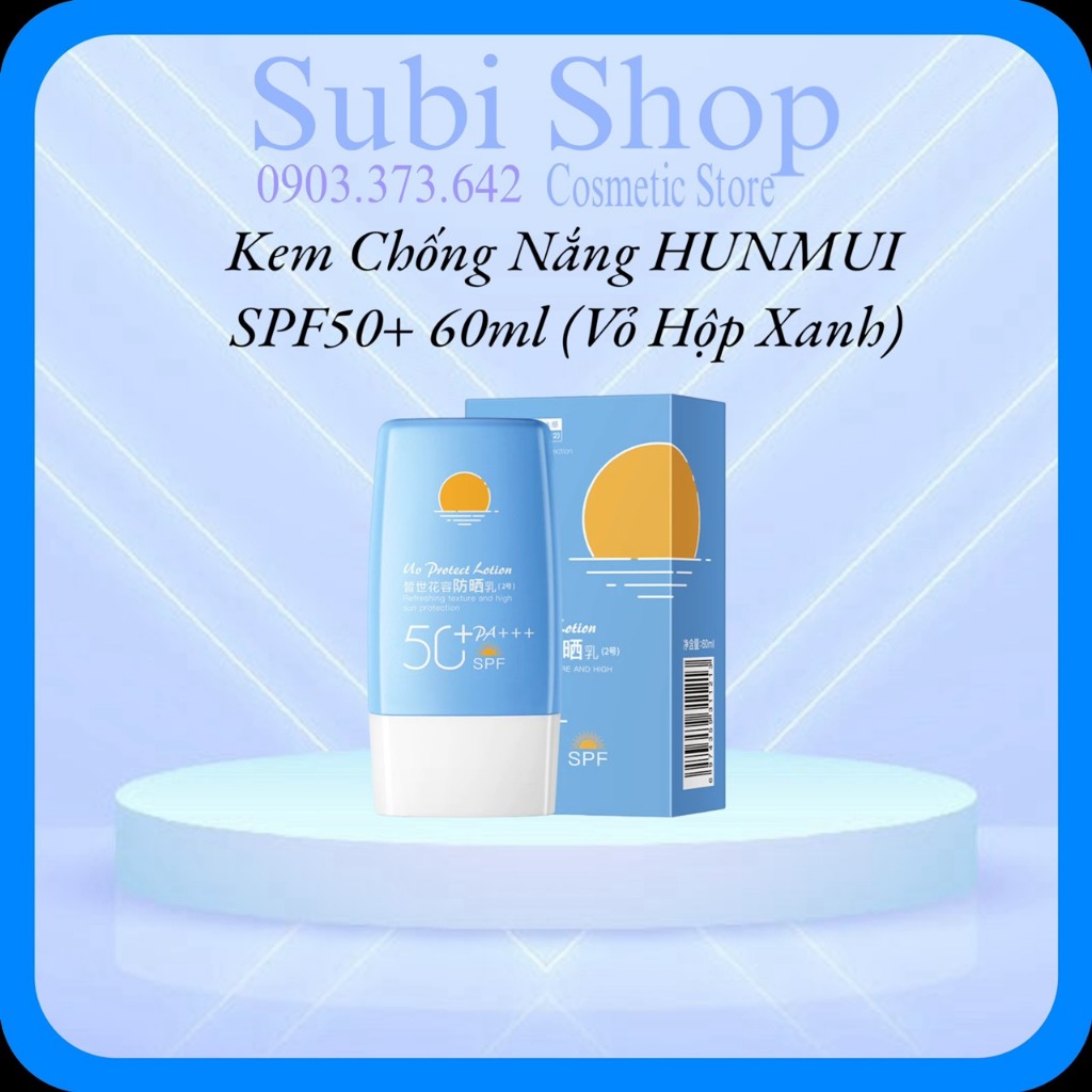 Kem Chống Nắng HUNMUI SPF50+ 60ml (Vỏ Hộp Xanh) | Shopee Việt Nam