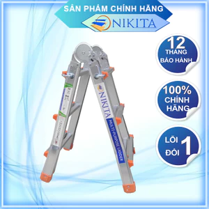 Thang nhôm trượt đa năng, Hợp kim nhôm bền bỉ - Hàng chính hãng NIKITA AM