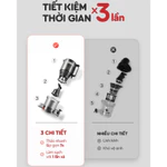 (Kèm Vắt Cam) Máy Ép Chậm Nguyên Quả 3S Lazychef LC04ME - Công Suất 200W, 700ML, 3 Chi Tiết Dễ Dàng Vệ Sinh. — ảnh 5