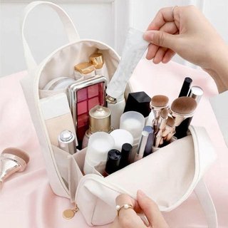 Túi đựng mỹ phẩm du lịch nhiều ngăn da PU chống thấm nước - Túi đựng đồ skincare, mỹ phẩm, đồ trang điểm du lịch đa năng