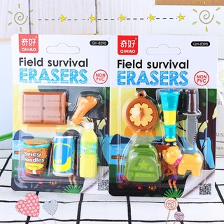 Tẩy Độc Lạ Cục Mini Set Gôm Bút Chì Dễ Thương Set Đồ Dùng Học Tập Cute Timo VPK69