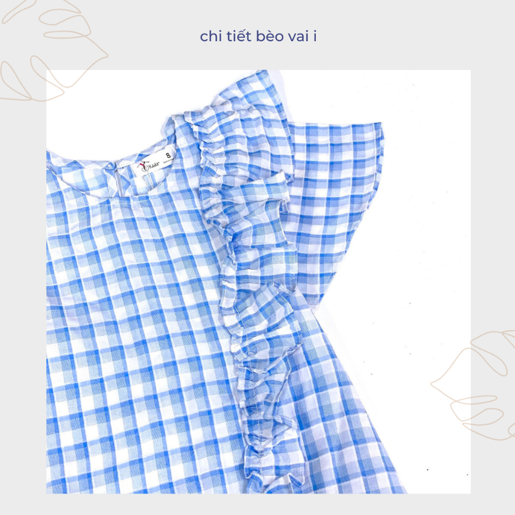 Váy mùa hè cho bé gái JJ Kids, chất kate thiết kế cao cấp cho trẻ em 2,3,4,5,6,7,8,9,10,11,12 tuổi