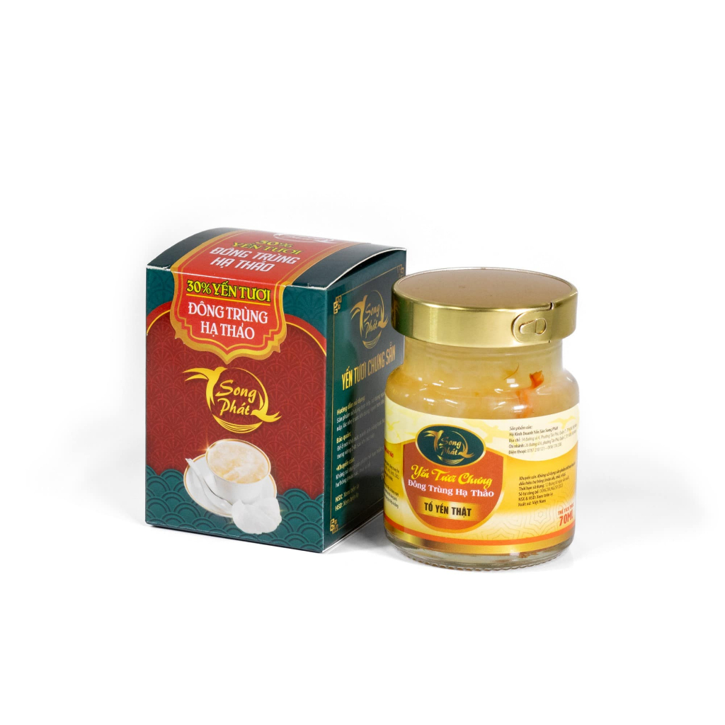 Thùng 20 hũ tổ yến chưng các vị Song Phát 70ml