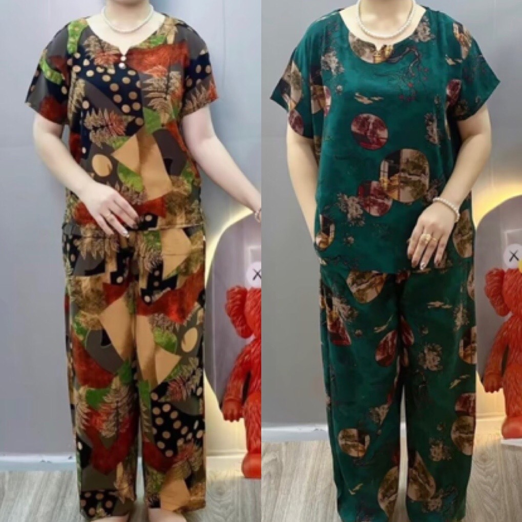 Bộ Cát Lụa Hàng Châu Trung Niên Cao Cấp, Set Lụa Hàng Châu Mặc Ở Nhà ...