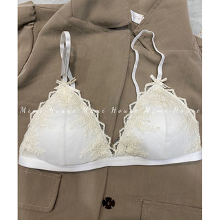 Set đồ lót ren cao cấp sexy tone trắng - Handmade by Mimi house
