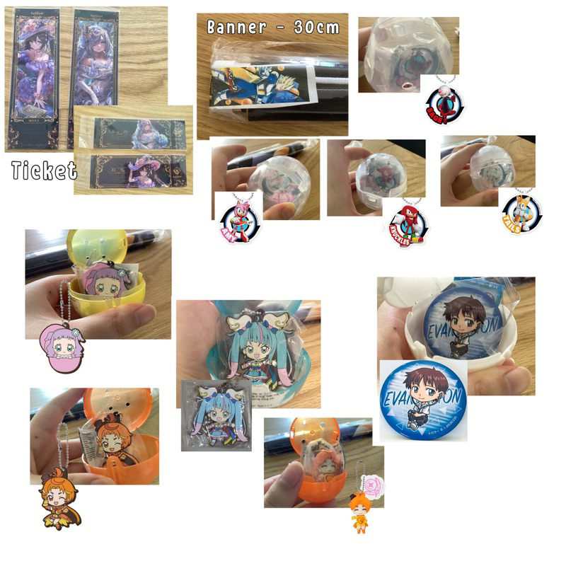 random anime merch, genshin impact, dragon ball, precure, sonic ...