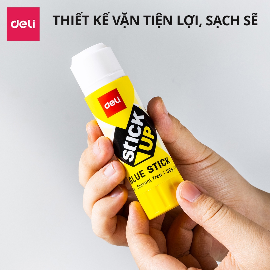 Hồ Khô Keo Dán Giấy Học Sinh Deli - 9/15/20/36g Khô Nhanh Siêu Dính Mùi Thơm Nhỏ Gọn Tiện Lợi Làm Thủ Công Văn Phòng