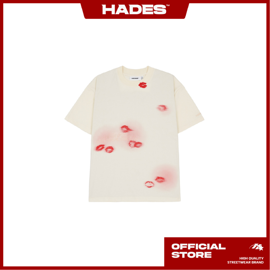 Ảnh Áo Thun Tay Lỡ Unisex SIP ON YOUR LIPS TEE Màu Tan 100% Cotton - HADES Brand Chính Hãng 1