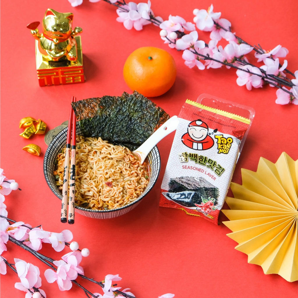 [ĐƠN 899K TẶNG 1 LỐC TEMPURA] Thùng 20 Lốc Snack Rong Biển TaoKaeNoi Season Laver Nhập Khẩu Thái Lan