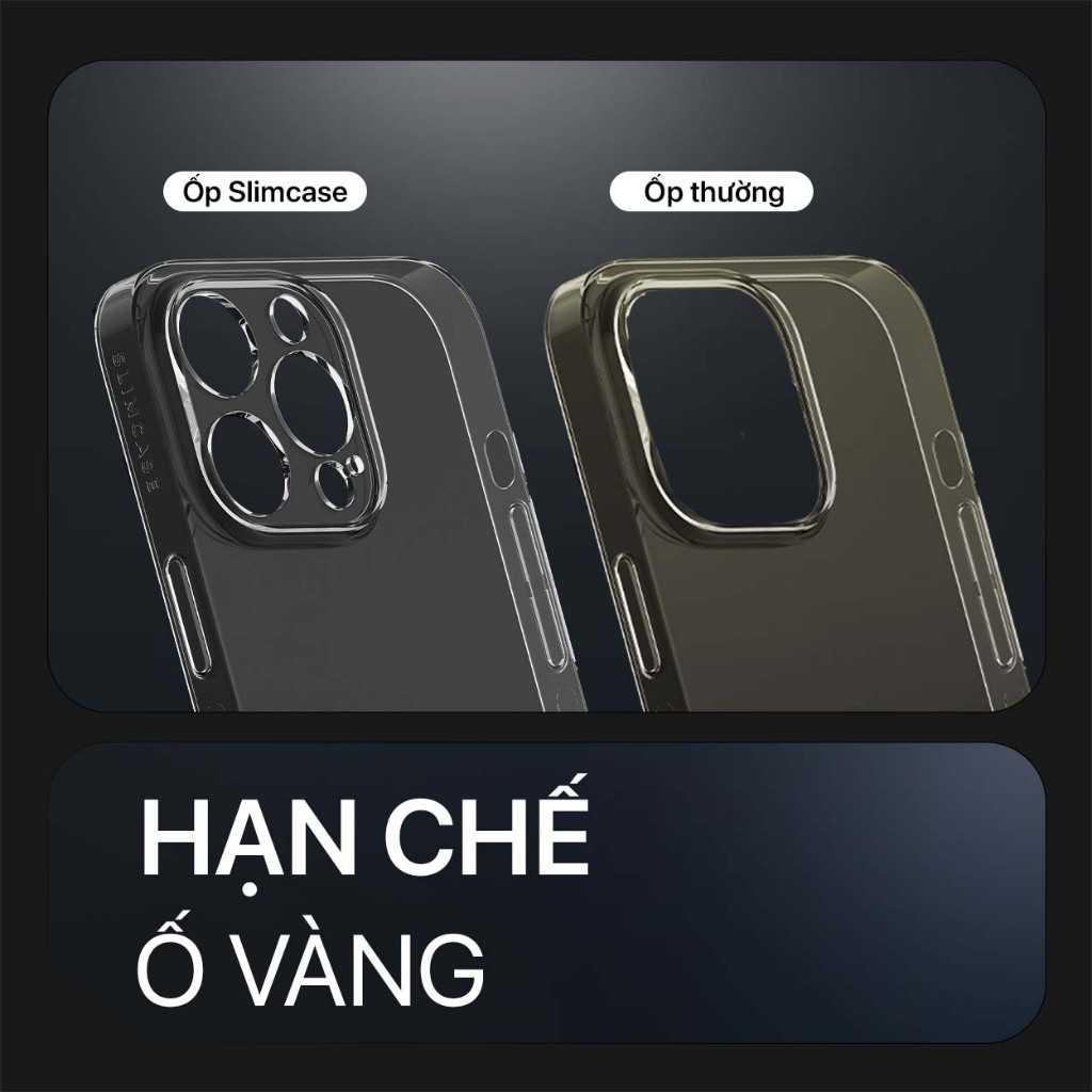 Ốp lưng UNIQUE iPhone 14 Pro Max /14 Pro / 14 Plus / 14 SLIMCASE - Không ố vàng, siêu mỏng, hỗ trợ sạc không dây