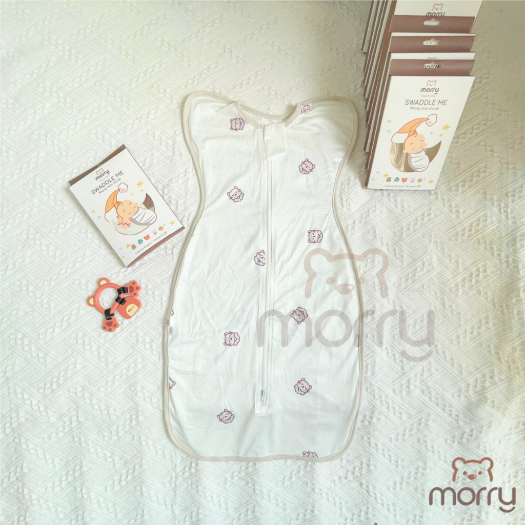 Nhộng chũn thông hơi morry cho bé có khóa - nhộng chũn co dãn giúp bé ngủ ngon Đậu Đậu Store