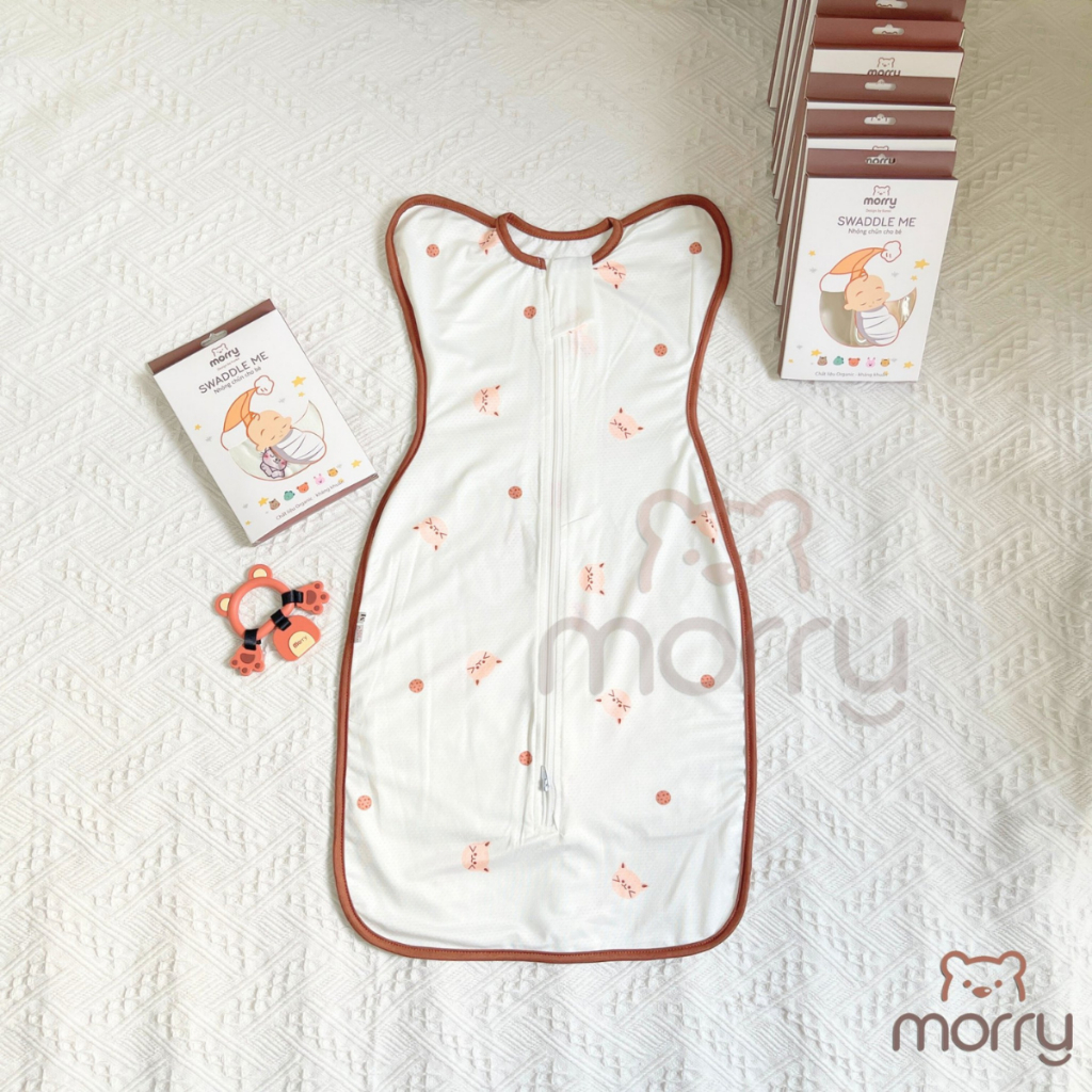 Nhộng chũn thông hơi morry cho bé có khóa - nhộng chũn co dãn giúp bé ngủ ngon Đậu Đậu Store