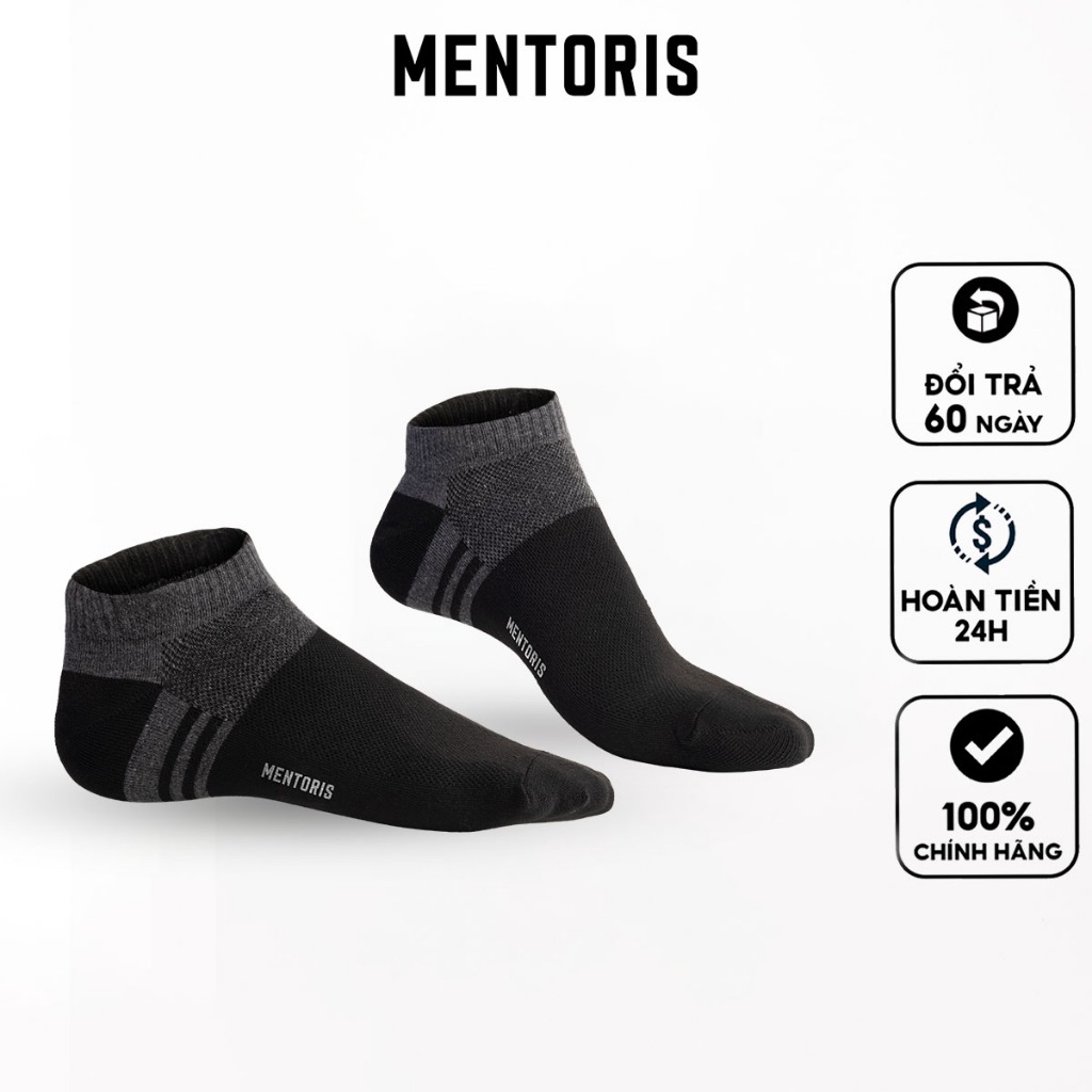 Tất Nam MENTORIS Chất Liệu Cotton Co Giãn, Thoáng Khí , Chống hôi chân MTN01