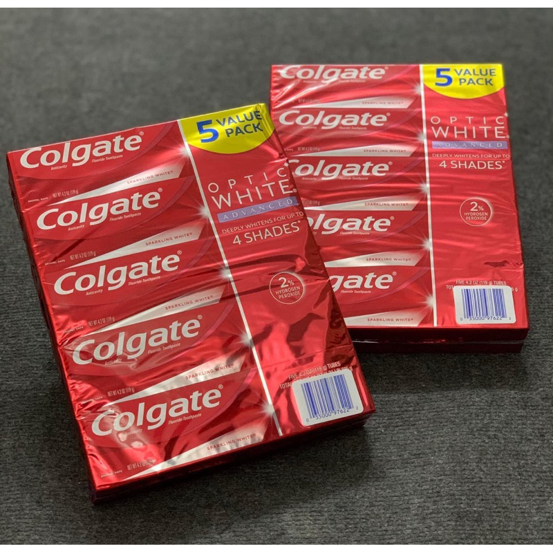 [HÀNG MỸ] Kem đánh răng Colgate Optic White loại 119gr/ tuýp | Shopee ...