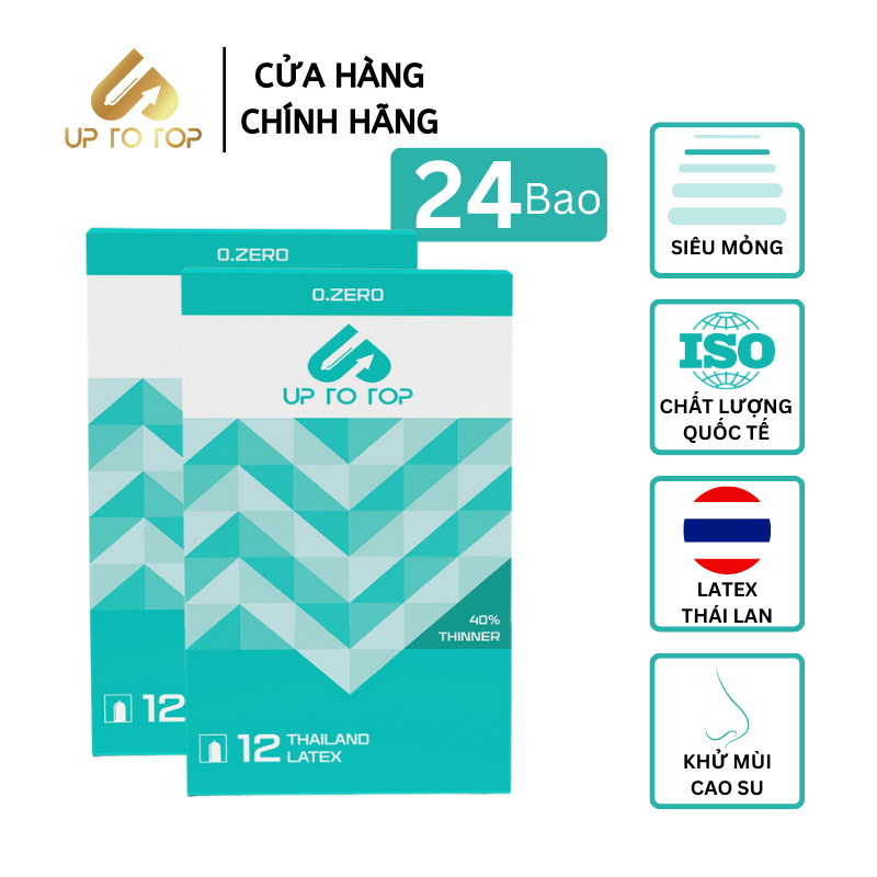 Ảnh Combo 2 Bao Cao Su UP 0.ZERO Siêu Mỏng 2 Hộp 12 bao + Tặng Hộp 12 + Tặng quà hấp dẫn 1