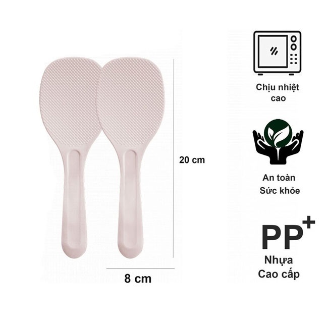 Muỗng Xới Cơm Chống Dính ,Thìa Xới Cơm Đế Đứng Sendai inochi Cao Cấp Tiêu Chuẩn Nhật Kháng Khuẩn | BigBuy360 - bigbuy360.vn