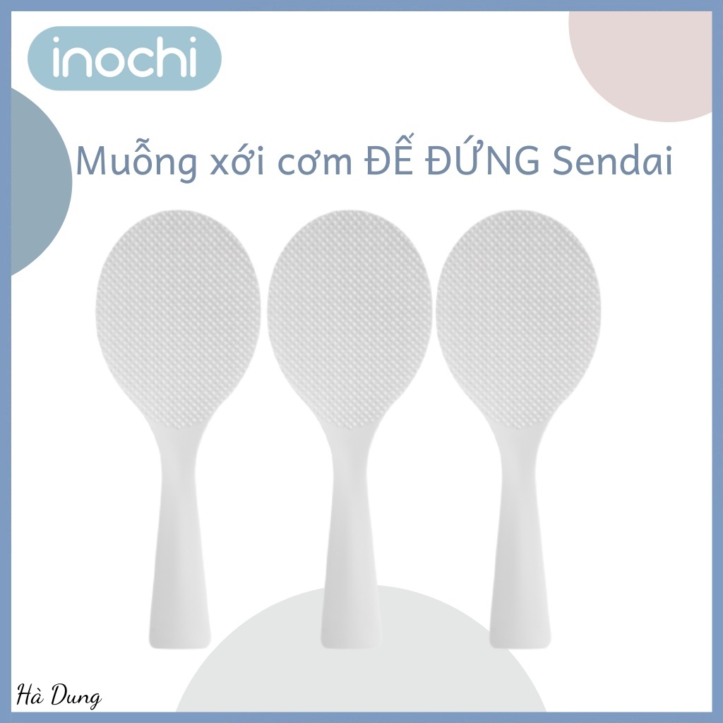 Muỗng Xới Cơm Chống Dính ,Thìa Xới Cơm Đế Đứng Sendai inochi Cao Cấp Tiêu Chuẩn Nhật Kháng Khuẩn | BigBuy360 - bigbuy360.vn