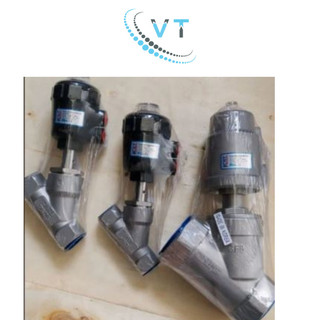 Van y xiên khí nén nối ren inox 304 DN15, DN20, DN25, DN32, DN40, DN50
