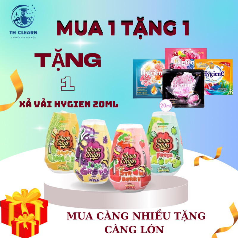 Sáp thơm phòng Chupa Chups Gel Air Freshener ngọt lịm kẹo trái cây size XXL sử dụng lên đến 45ngày