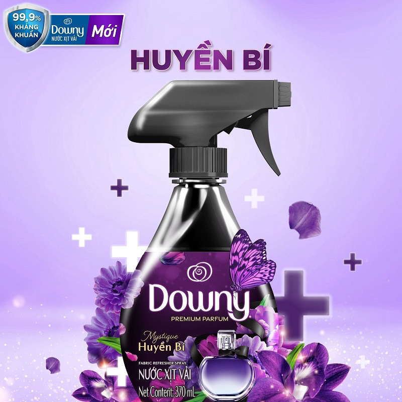 Xịt Vải DOWNY Khử Mùi Và Chống Khuẩn 99.9% Chai 370ML