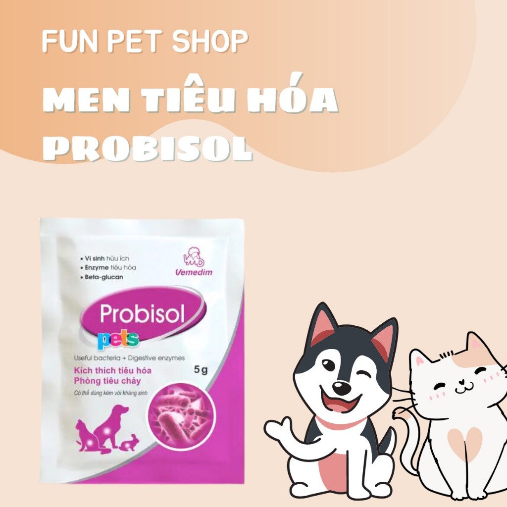 Men Tiêu Hóa Probisol Dành Cho Chó Mèo Giúp Giảm Rối Loạn Tiêu Hóa, Cân ...