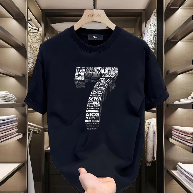 [VẢI 250 GSM] Áo Thun 3D Số 7 Thần Số Học Huyền Bí  Unim Store Form Unisex Vải 100% Cotton Định Lượng Vải 250Gsm Cao Cấp