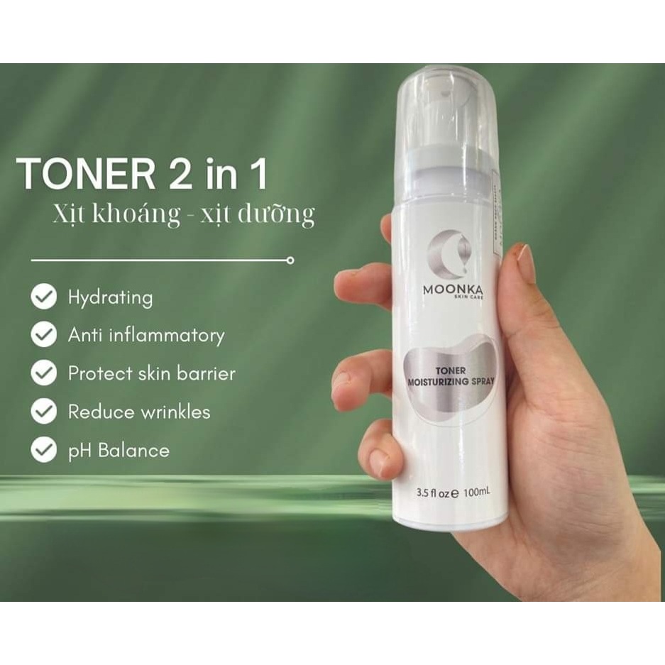 Toner 2 Trong 1 Gồm Xịt Khoáng Và Xịt Dưỡng Cấp Ẩm Cho Da