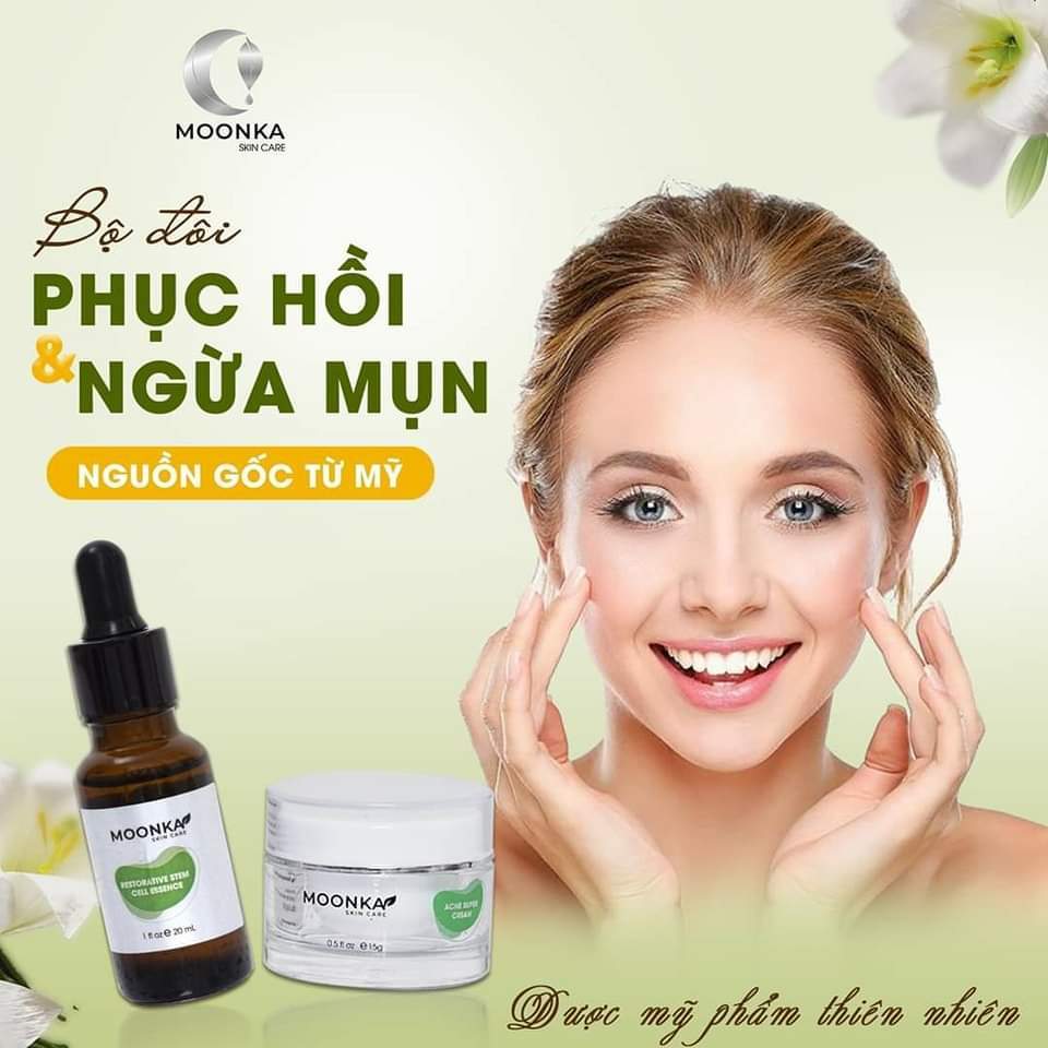 Combo Tế Bào Gốc Và Kem Mụn Giúp Phục Hồi Và Ngăn Ngừa Mụn