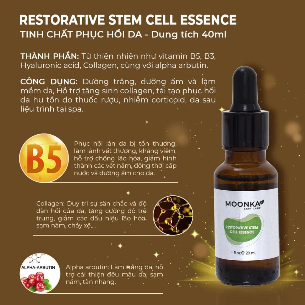 Tính Chất Tế Bào Gốc Phục Hồi Da 20ml Thẩm Thấu Nhanh