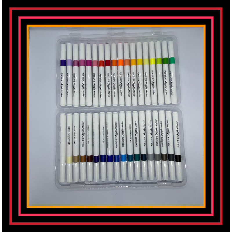 BÚT MÀU DẠ ACRYLIC MARKER NO.9053A, 36 MÀU - VPP QUỐC HUY.
