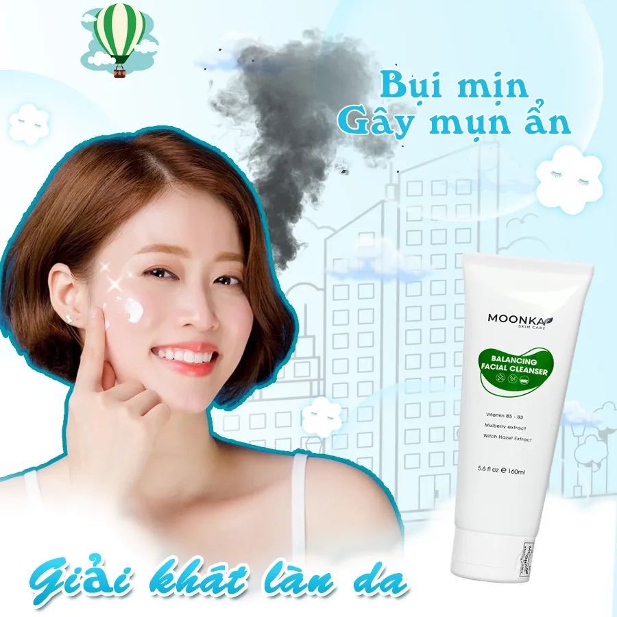 Gel Rửa Mặt Thảo Dược Moonka Lành Tính Cho Da