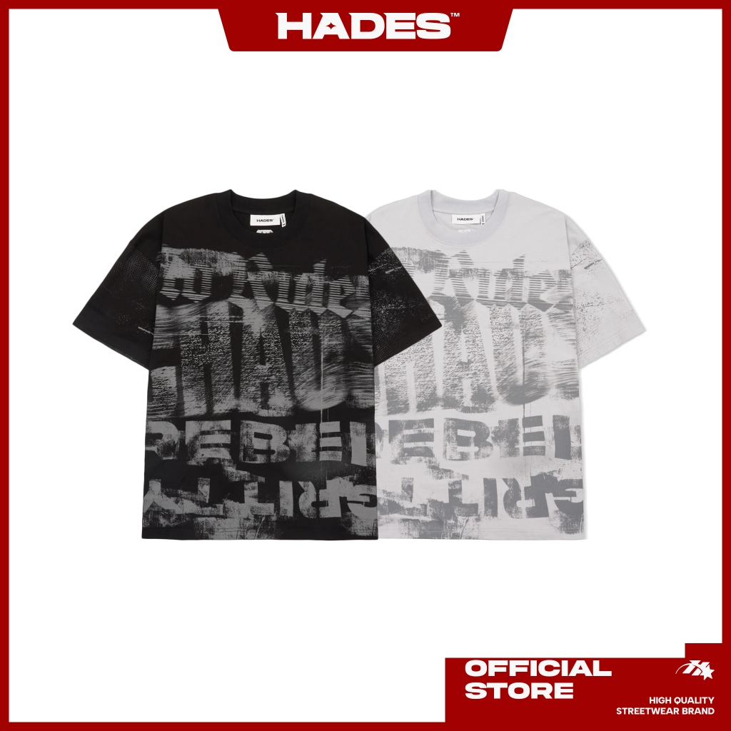 Ảnh Áo Thun Unisex HURDLES ON TEE 100% Cotton 2 chiều - HADES Brand Chính Hãng 1