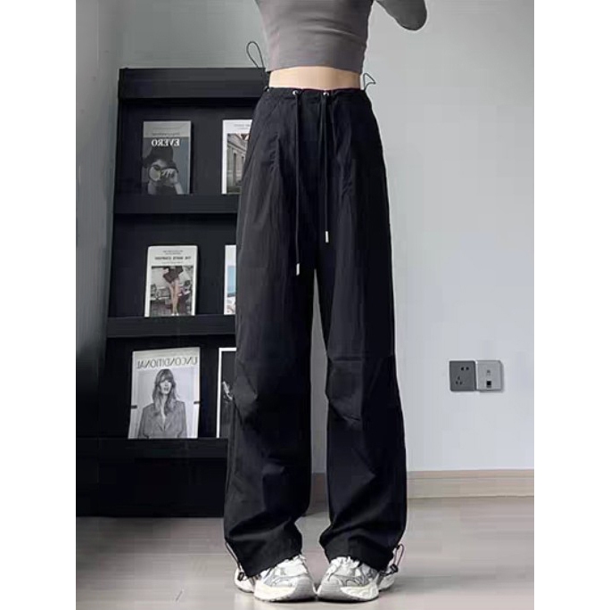 Quần Ống Rộng Nữ Kaki Hàng Đẹp 2 Kiểu Bo Gấu 2 Ly Form Xinh Trẻ Trung Năng Động Phối Với Áo Croptop Đẹp Mê Ni