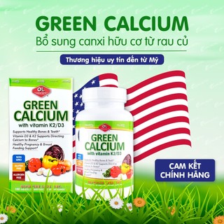 Viên uống Olympian Labs Green Calcium bổ sung canxi hữu cơ (100 viên)