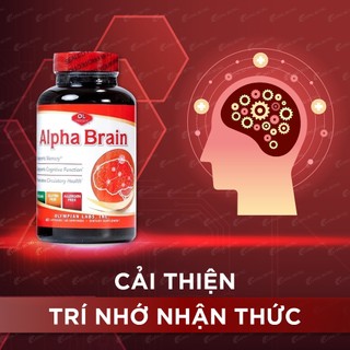 Viên uống Olympian Labs Alpha Brain hỗ trợ tăng cường tuần hoàn não (60 viên)