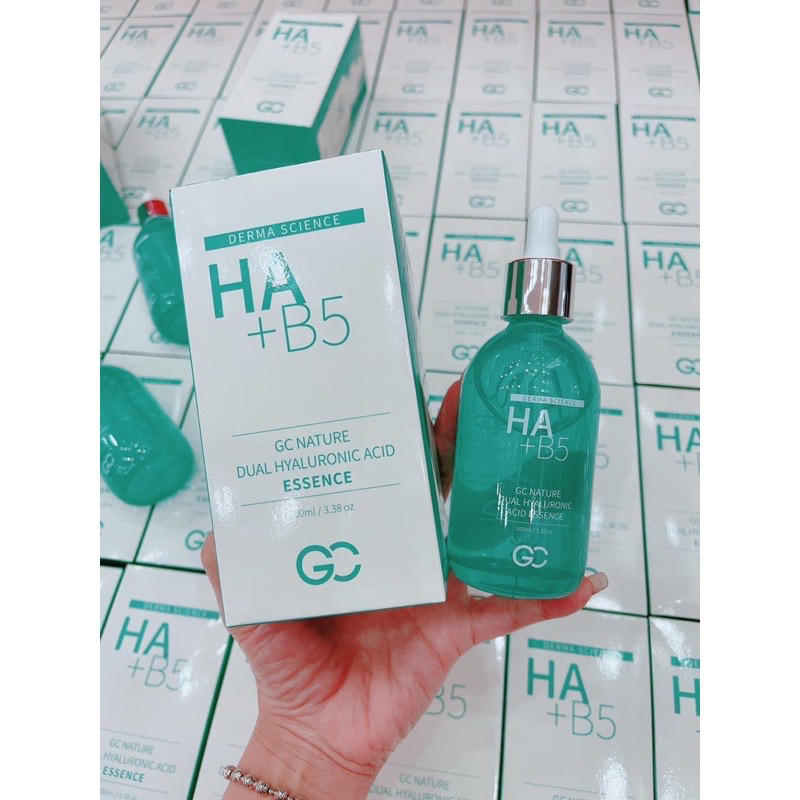 Serum Cấp Ẩm Phục Hồi Da HA + B5 GC Natura Dual Hyaluronic Acid Essence 100ml Hàn Quốc