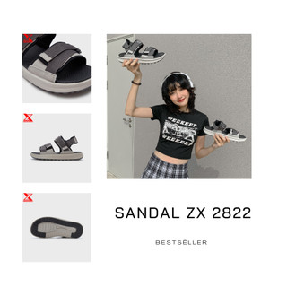 [ZX 2822] Giày Sandal Nam Nữ 2 Quai Ngang Đế Bằng Đi Học, Êm Nhẹ, Chống Trượt