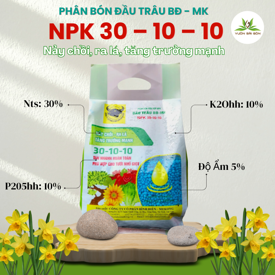 Phân bón đầu trâu NPK 30 - 10 - 10 (1kg) 2