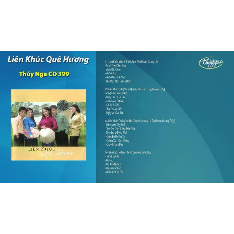 Băng Cassette Liên Khúc Quê Hương- Quang Lê, Như Quỳnh, Hương Thuỷ, Mạnh Quỳnh