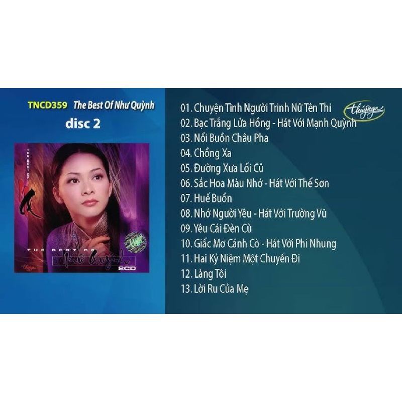 Băng Cassette The Best Of Như Quỳnh 2 - Như Quỳnh
