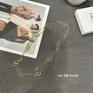 Vòng cổ dây chuyền titan kiểu quấn dài cá tính, vòng cho kể , mix váy cực sang chảnh VC02