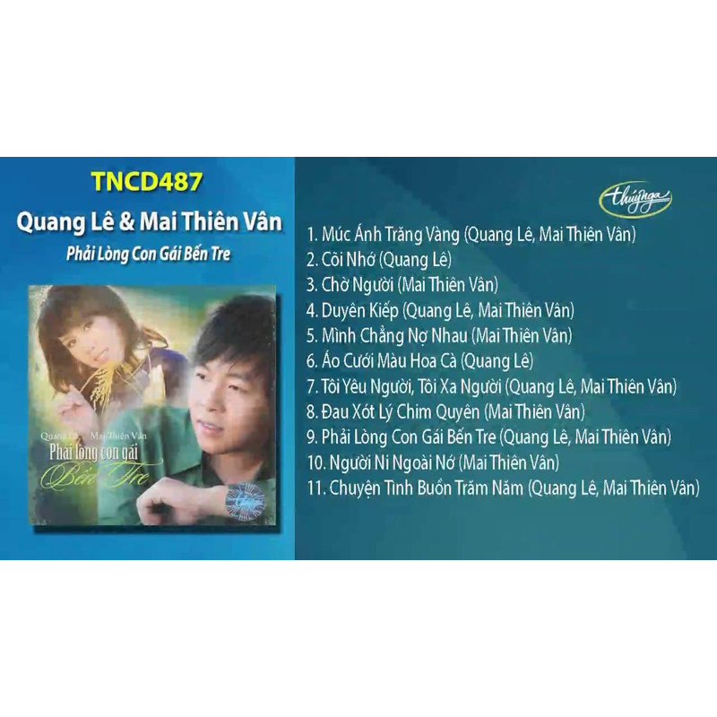 Băng Cassette Phải Lòng Con Gái Bến Tre - Quang Lê, Mai Thiên Vân
