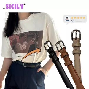 Thắt lưng nữ SICILY mặt chữ nhật, bản 2.3cm LUNG01