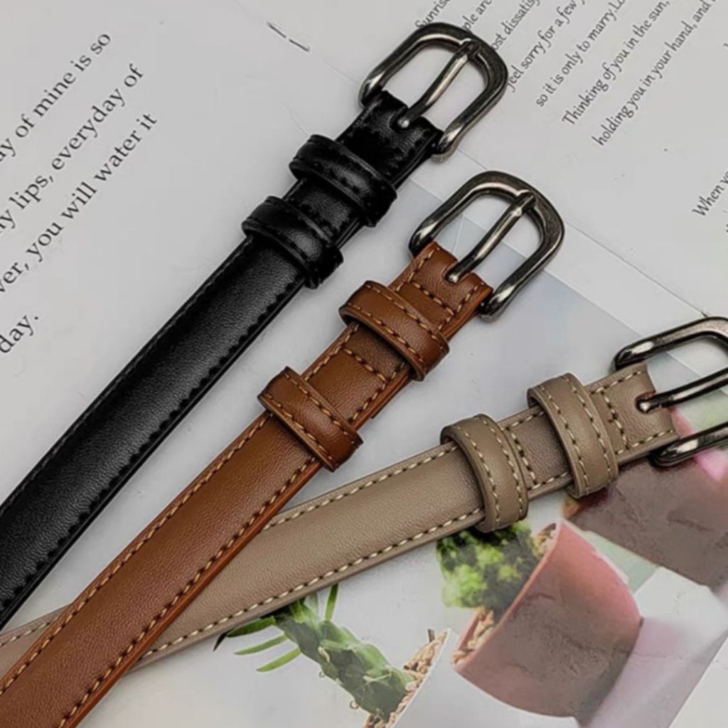 Thắt lưng nữ SICILY mặt chữ nhật, bản 2.3cm LUNG01