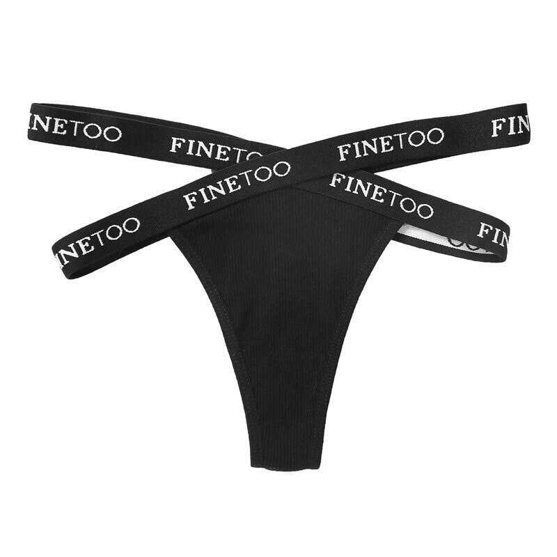 Quần lót lọt khe nữ sexy dây hông cotton trơn thoáng khí quần lót cạp thấp gợi cảm 005
