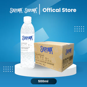 Thùng 24 chai nước tinh khiết Sapuwa 500ml