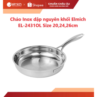 Chảo Inox dập nguyên khối Elmich EL2431OL Size 20,24,26cm